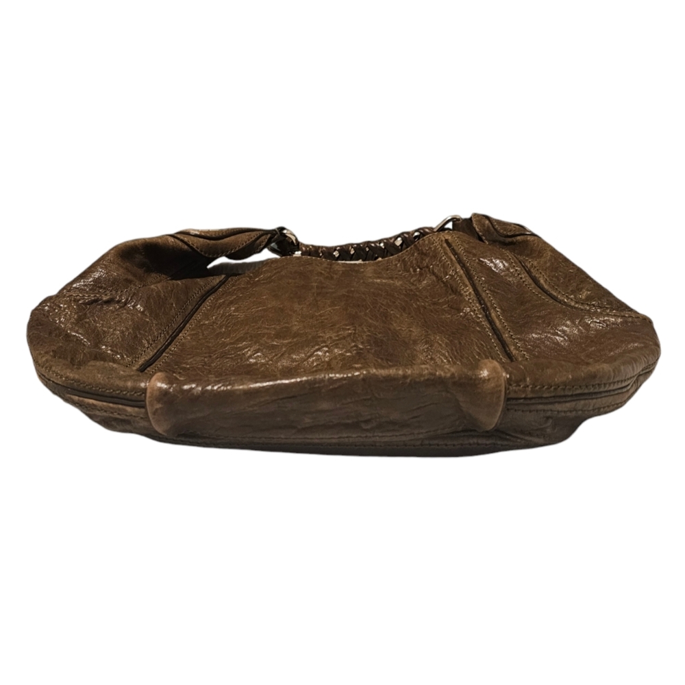 Authentic Givenchy Eclipse Pebbled Leather Should… - image 6